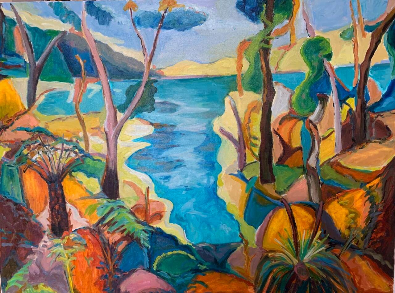 Coastal Vision. Oil on Linen. 78 x 102 . Price $900