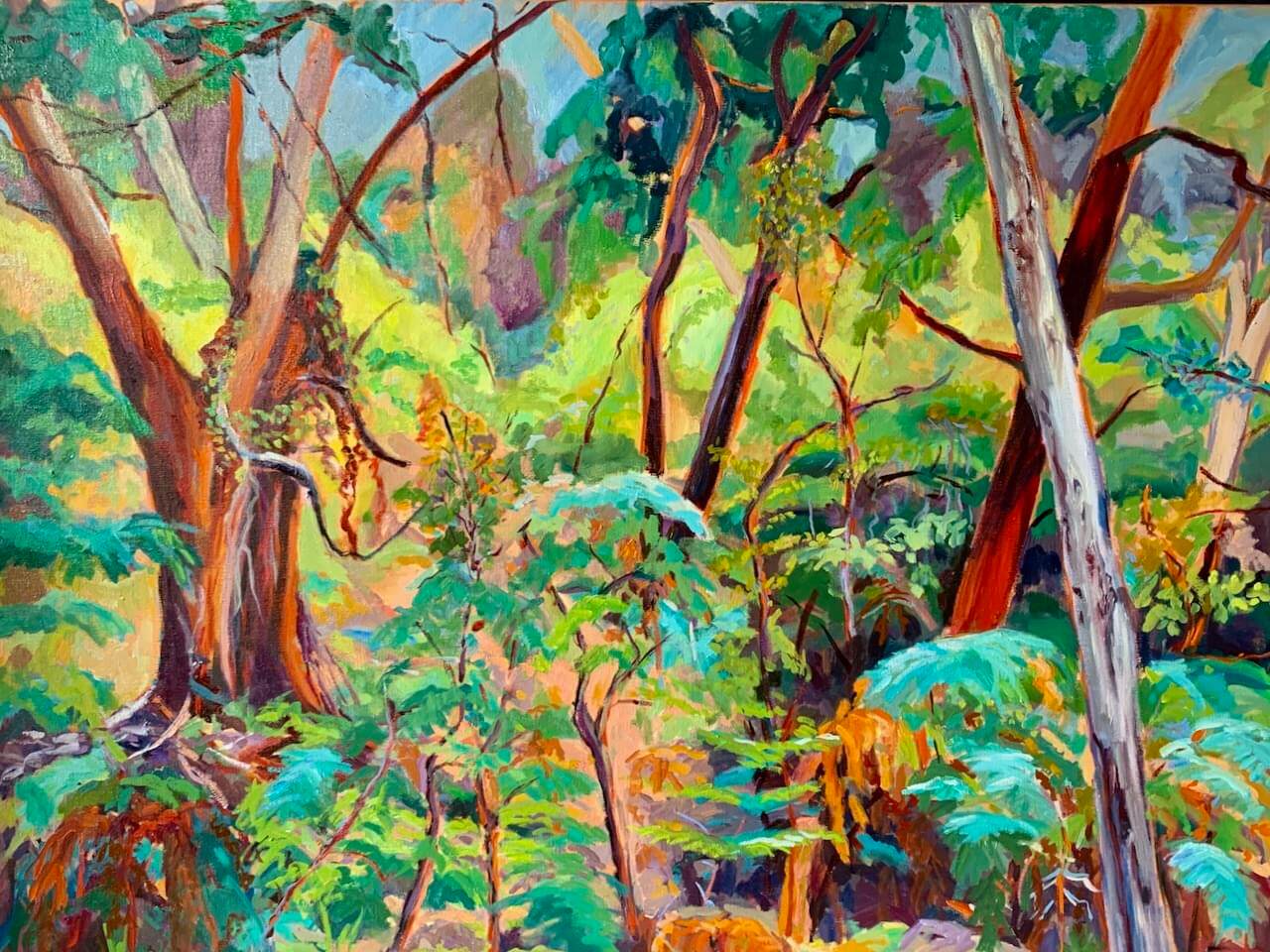 Colourful Textures. Oil on Linen. 78 x 102. Price $900jpeg